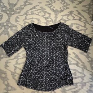 Banana Republic Black Sequin Blouse